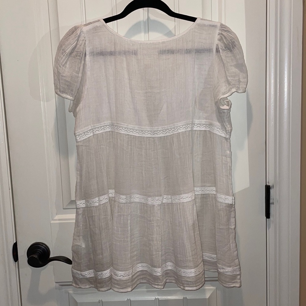 Denim & Supply Ralph Lauren L Peasant Bohemian Southwest Cap Sleeve Pullover Top - Picture 5 of 16